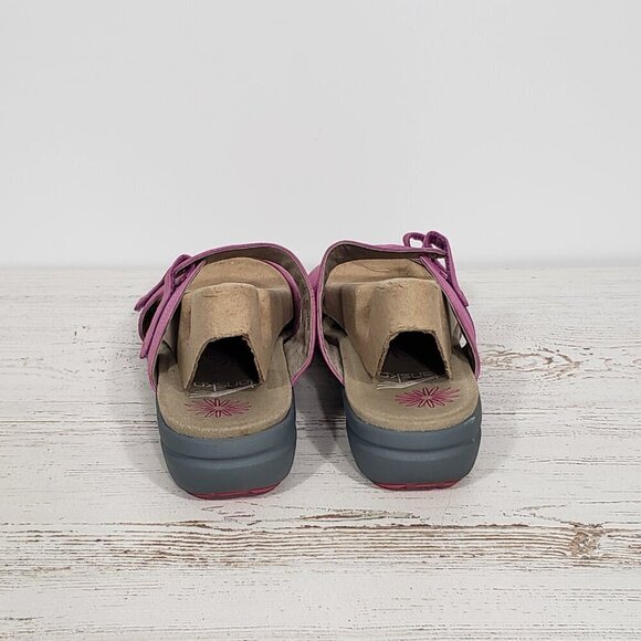 Dansko  Pink Leather Sandals  Women's Size 41 (US size 10.5-11) Hook and Loop - Picture 4 of 7